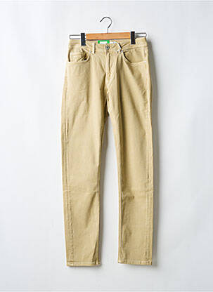 Blugi cu croială slim bej MISE AU GREEN bărbat