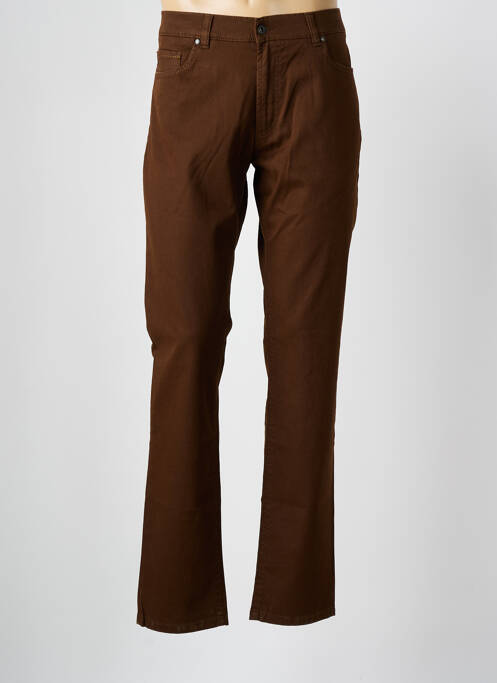 Blugi cu croială slim maro TERRITOIRE D'HOMME bărbat