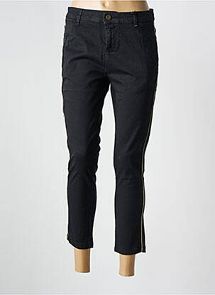 Pantalon 7/8 închidere cu fermoar sub clapetă cu nasturi negru RED LEGEND femeie