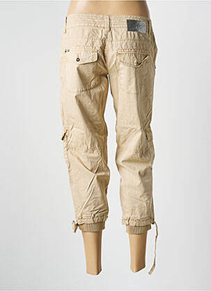 Pantalon trei sferturi buzunare bej VERO MODA femeie
