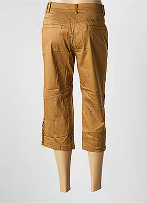 Pantalon trei sferturi croială dreaptă bej MY COLLECTION femeie