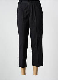 Pantalon 7/8 închidere cu fermoar sub clapetă cu nasturi negru SEE U SOON femme