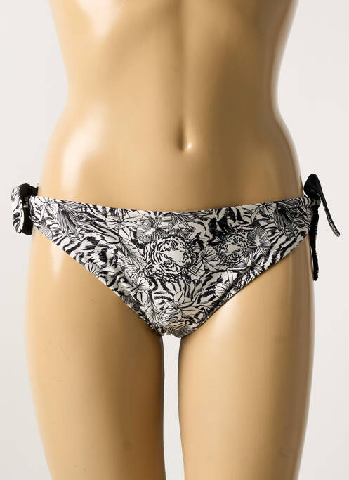 Chiloți de baie imprimeu fantezie bikini negru VERDISSIMA femme