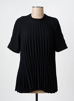 Tunică mâneci scurte negru ARELINE femeie