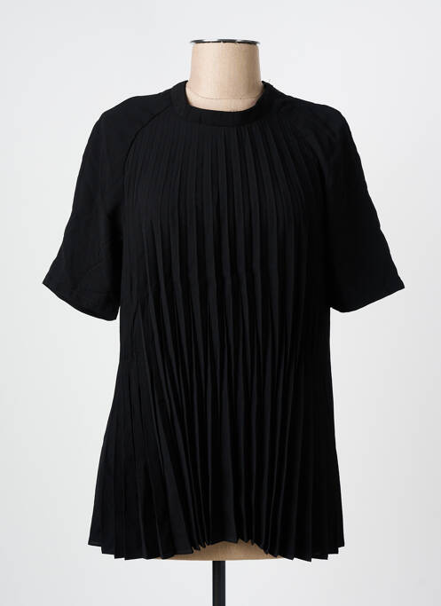 Tunică mâneci scurte negru ARELINE femeie