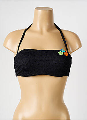 Sutien de costum de baie top bentiță top bentiță negru VERDISSIMA femeie