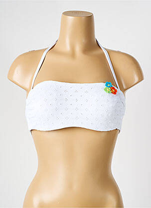 Sutien de costum de baie top bentiță top bentiță alb VERDISSIMA femeie