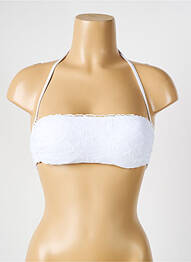 Sutien de costum de baie top bentiță top bentiță alb VERDISSIMA femeie