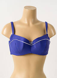 Sutien de costum de baie elasticitate sutien balconet cu decolteu înalt albastru CURVY KATE femme