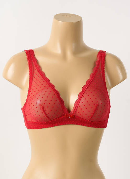 Sutien fără armatură bralete roșu VERDISSIMA femme