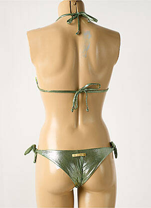 Costum de baie din două piese elasticitate top triunghiuri verde VERDISSIMA femeie