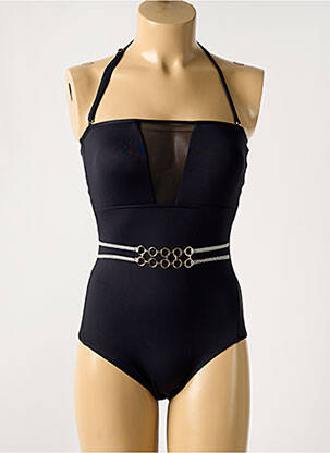 Costum de baie dintr-o singură piesă top bentiță top bentiță negru SUN PLAYA femeie