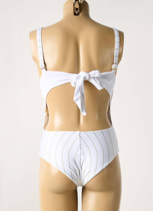 Costum de baie dintr-o singură piesă alb SUN PLAYA femeie