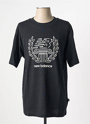 Tricou croială dreaptă mâneci scurte negru NEW BALANCE femeie