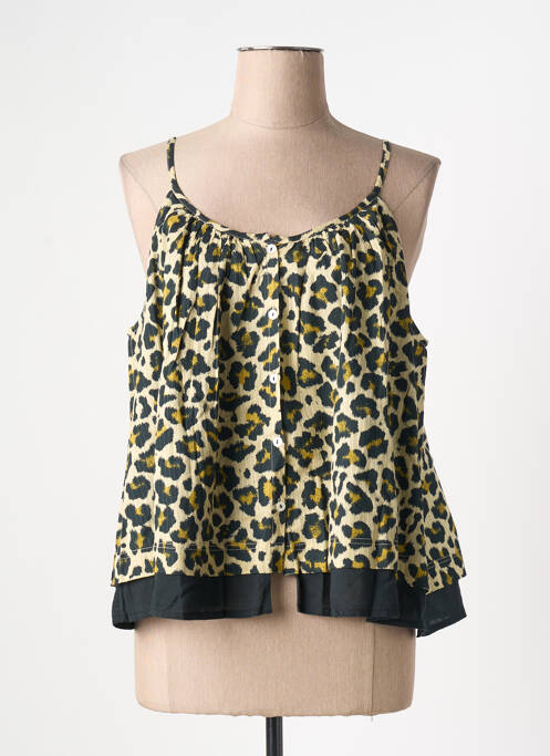 Top imprimeu fantezie bretele subțiri negru LEON & HARPER femme