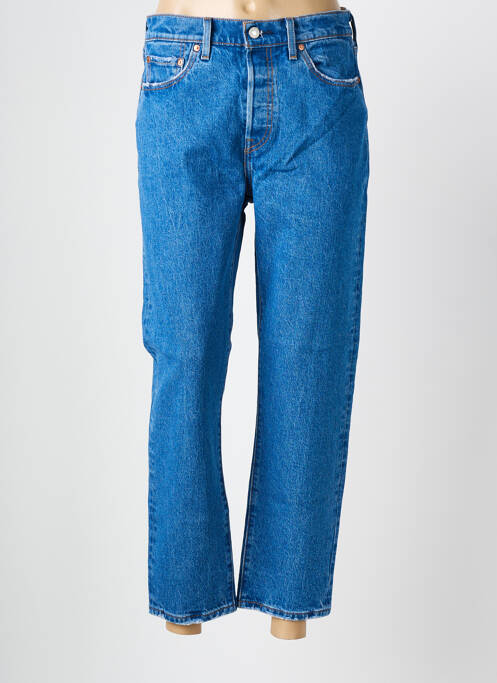 Blugi cu croială dreaptă albastru LEVIS femeie