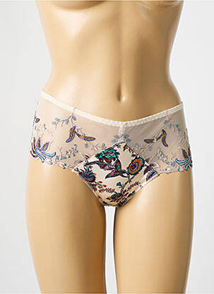 Shorty broderie bej LOUISA BRACQ femeie