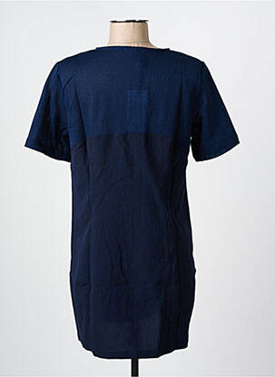 Rochie scurtă mâneci scurte mâneci scurte albastru ARELINE femeie