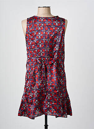 Rochie scurtă croială fluidă fără mâneci roșu ARELINE femeie