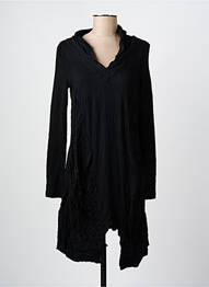 Rochie midi mâneci lungi mâneci lungi negru ARELINE femme