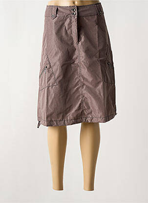 Fustă midi maro ARELINE femeie