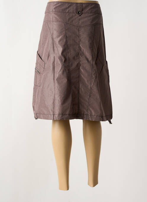 Fustă midi maro ARELINE femeie