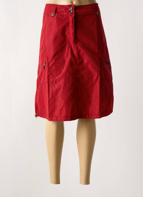 Fustă midi roșu ARELINE femeie