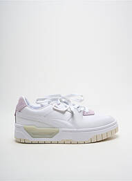 Adidași vârf rotund toc plat până la 3 cm alb PUMA femme