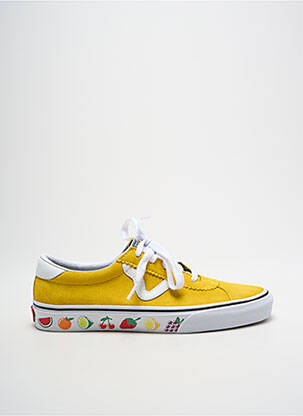 Adidași vârf rotund vârf rotund galben VANS unisex