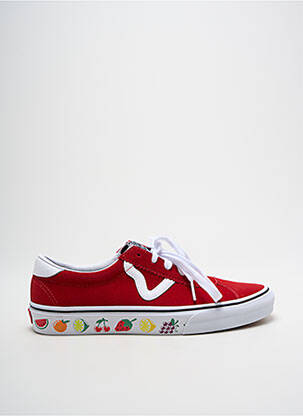 Adidași vârf rotund vârf rotund roșu VANS unisex