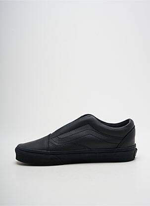 Adidași material neted vârf rotund negru VANS unisex