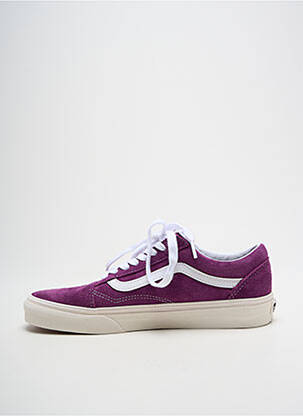 Adidași nubuc toc plat până la 3 cm violet VANS femeie