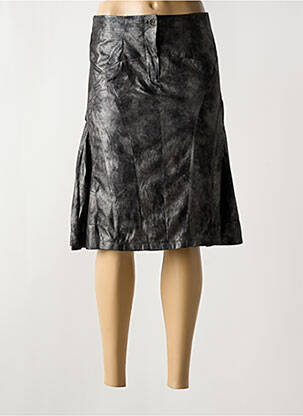 Fustă midi gri ARELINE femeie