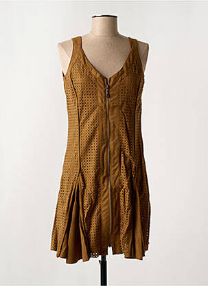 Rochie scurtă maro ARELINE femeie