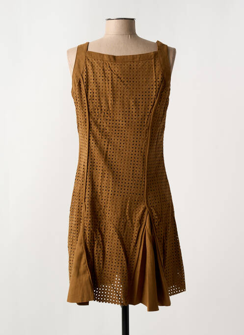 Rochie scurtă maro ARELINE femeie