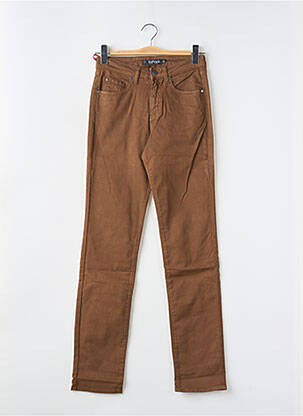 Blugi cu croială slim maro KANOPE femeie