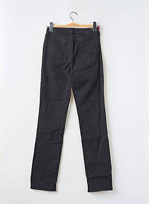 Pantalon slim țesătură poplin mărime normală negru KANOPE femeie