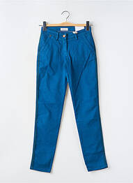 Pantalon chino țesătură poplin mărime normală albastru RED LEGEND femme