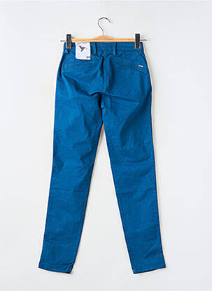 Pantalon chino țesătură poplin mărime normală albastru RED LEGEND femeie
