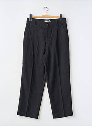 Pantalon chino țesătură poplin mărime normală negru SEE U SOON femeie
