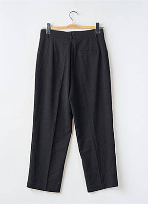 Pantalon chino țesătură poplin mărime normală negru SEE U SOON femeie