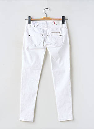 Blugi skinny elasticitate talie joasă alb FREEMAN T.PORTER femeie