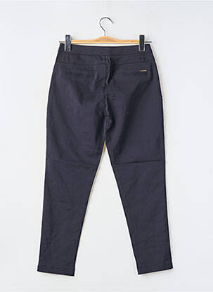 Pantalon chino țesătură poplin mărime normală albastru CHIC & JEUNE femeie