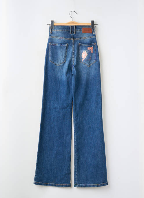 Blugi cu croială evazată albastru DESIGUAL femeie