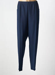 Pantalon drept țesătură poplin mărime normală albastru GRIFFON femme
