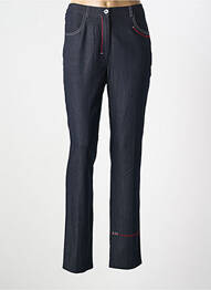 Pantalon slim talie elastică talie înaltă albastru GRIFFON femme