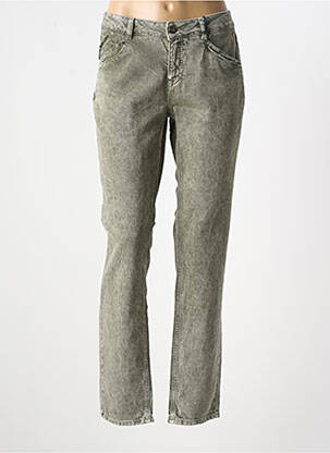 Blugi cu croială slim verde FREEMAN T.PORTER femeie