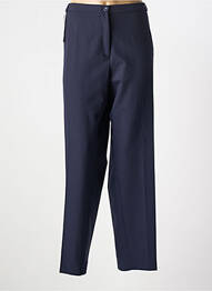 Pantalon drept țesătură crep mărime normală albastru ANNE KELLY femme