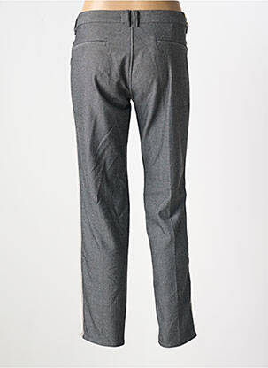 Pantalon chino broderie galoni laterali mărime normală gri LE TEMPS DES CERISES femeie