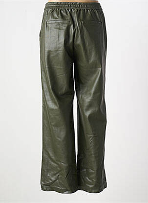 Pantalon drept închidere cu fermoar sub clapetă cu cârlig mărime normală verde GARCIA femeie